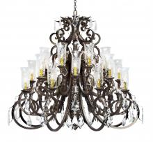 Meyda Blue 119766 - 54" Wide Serratina Chandelier