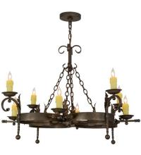 Meyda Blue 119771 - 42"W Andorra 8 LT Chandelier