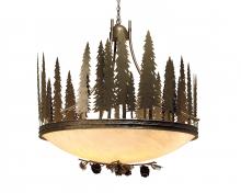 Meyda Blue 120785 - 48" Wide Towering Pines Inverted Pendant