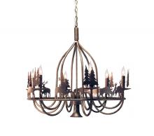 Meyda Blue 120983 - 32" Wide Ciervo 6 Light Chandelier