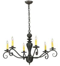 Meyda Blue 127878 - 33" Wide Emory 6 Light Chandelier