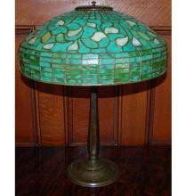 Meyda Blue 129287 - ORIGINAL TIFFANY TURNING LEAF TABLE LAMP