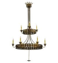 Meyda Blue 132339 - 48"W Montgomery 2 Tier Chandelier