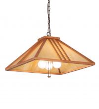 Meyda Blue 134178 - 18" Square Forestwood Pendant