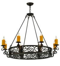 Meyda Blue 134760 - 42" Wide Delano 8 Light Chandelier