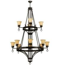 Meyda Blue 135710 - 46" Wide Savino 12 Light Two Tier Chandelier