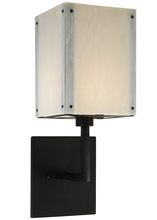 Meyda Blue 137130 - 8"W Kesara White Alabaster Wall Sconce