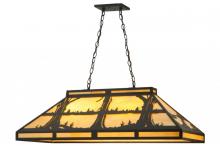 Meyda Blue 140599 - 40"L Quiet Pond Oblong Pendant