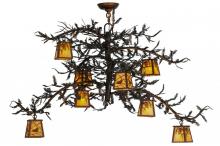 Meyda Blue 145178 - 48"W Pine Branch 8 LT Custom Chandelier