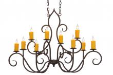 Meyda Blue 149375 - 48"L Clifton 10 LT Oblong Chandelier