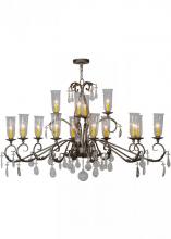 Meyda Blue 149437 - 62" Long Windsor 14 Light Oblong Chandelier