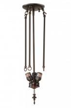 Meyda Blue 149733 - 22"H SEMI FLUSH MOUNT NO CHAIN 3LT