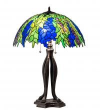 Meyda Blue 149748 - 30" High Tiffany Honey Locust Table Lamp