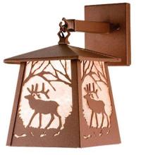 Meyda Blue 15312 - 7" Wide Elk at Dawn Hanging Wall Sconce