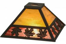 Meyda Blue 155314 - 13"Sq Maple Leaf Shade