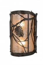 Meyda Blue 157666 - 10"W Whispering Pines Wall Sconce