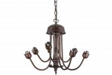 Meyda Blue 160609 - 17"W Mahogany Bronze 7 LT Chandelier Hardware