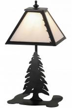 Meyda Blue 160852 - 15" High Leaf Edge Accent Lamp