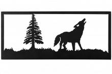 Meyda Blue 162079 - 18"W Lone Wolf Wall Art