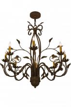 Meyda Blue 162407 - 36" Wide Bordeaux 8 Light Chandelier