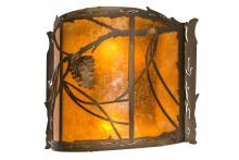 Meyda Blue 165158 - 12"W Whispering Pines Wall Sconce
