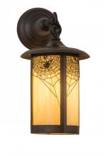 Meyda Blue 166026 - 8" Wide Fulton Spider Web Hanging Wall Sconce