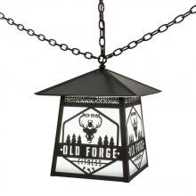 Meyda Blue 172002 - 16"Sq Personalized Old Forge Fitness Pendant