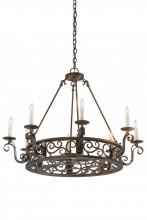 Meyda Blue 174068 - 36"W Delano 8 LT Chandelier