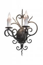 Meyda Blue 174332 - 14" Wide Kenneth 2 Light Wall Sconce