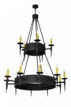 Meyda Blue 177277 - 50"W Thorndike 15 LT Two Tier Chandelier
