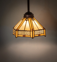 Meyda Blue 182400 - 8" Wide Peaches Mini Pendant