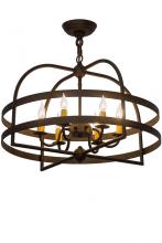 Meyda Blue 182639 - 22"W Aldari 6 LT Chandelier