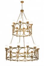 Meyda Blue 186084 - 60" Wide Porta 20 LT Two Tier Chandelier