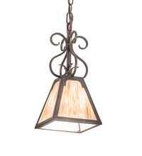 Meyda Blue 187030 - 7" Square Ava Mini Pendant