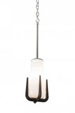 Meyda Blue 191477 - 8"W Blumenklaue Mini Pendant
