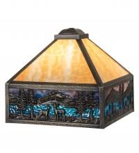 Meyda Blue 19495 - 13" Square Deer Lodge Shade