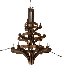 Meyda Blue 196460 - 61" Wide Castilla 21 Light Three Tier Chandelier