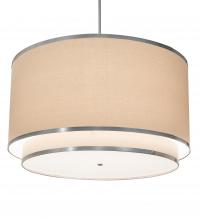 Meyda Blue 202506 - 48" Wide Cilindro Natural Textrene Pendant