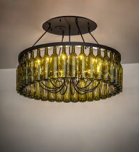 Meyda Blue 215697 - 38" Wide Tuscan Vineyard Estate 36 Wine Bottle Chandelier