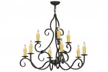 Meyda Blue 228942 - 36" Wide Clayton 9 Light Chandelier