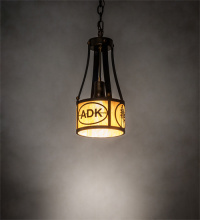 Meyda Blue 236545 - 8" Wide Personalized Adirondack Bank Pendant