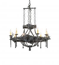 Meyda Blue 241339 - 40" Wide Stag 8 Light Chandelier