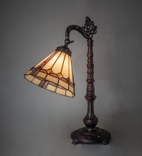 Meyda Blue 244793 - 20" High Belvidere Bridge Arm Table Lamp
