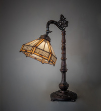 Meyda Blue 244796 - 20" High Peaches Bridge Arm Table Lamp