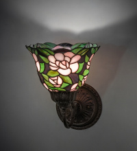 Meyda Blue 245429 - 8" Wide Begonia Wall Sconce