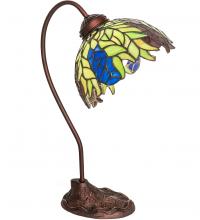 Meyda Blue 247919 - 18" High Tiffany Honey Locust Desk Lamp