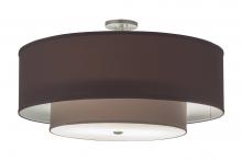 Meyda Blue 250714 - 30" Wide Cilindro Textrene Two Tier Pendant