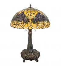 Meyda Blue 252640 - 31" High Rose Bouquet Table Lamp