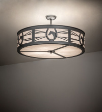 Meyda Blue 252901 - 30" Wide Horseshoe Semi-Flushmount