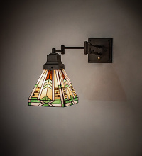 Meyda Blue 258382 - 7-21" Wide Abilene Swing Arm Wall Sconce
